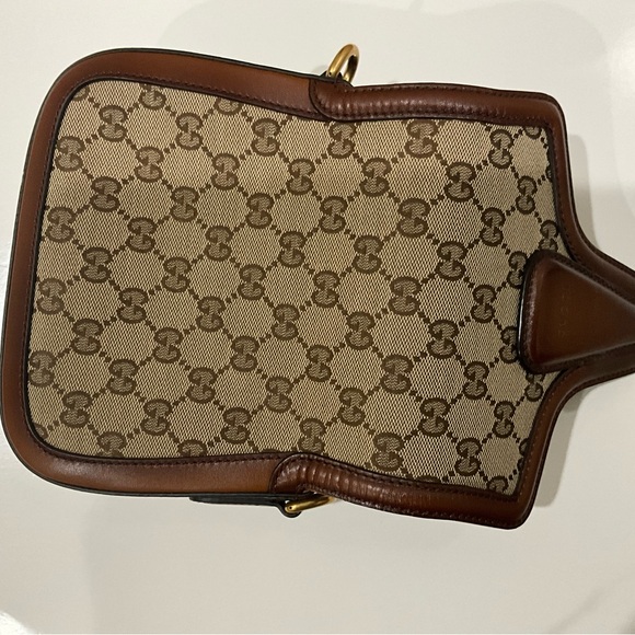 Gucci Brown and Tan Crossbody Bag with Horsebit Closure - Picture 6 of 15